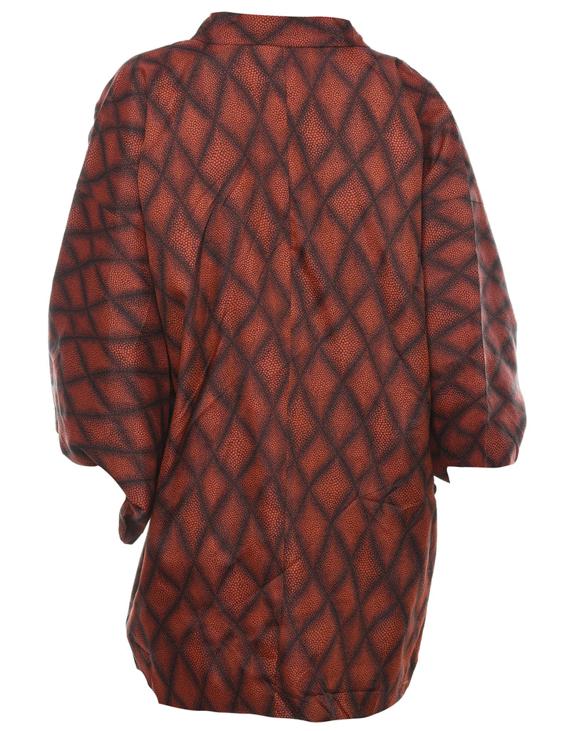 Coral Midi Length Kimono - XL