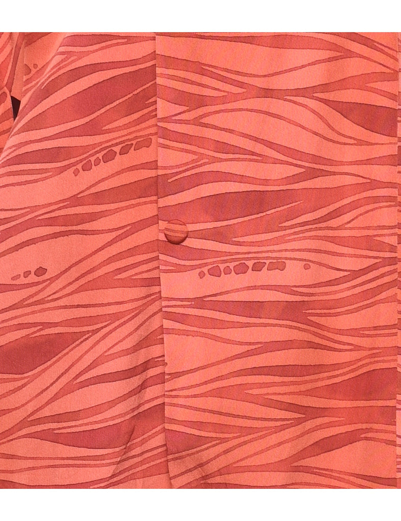 Coral Midi Length Kimono - L