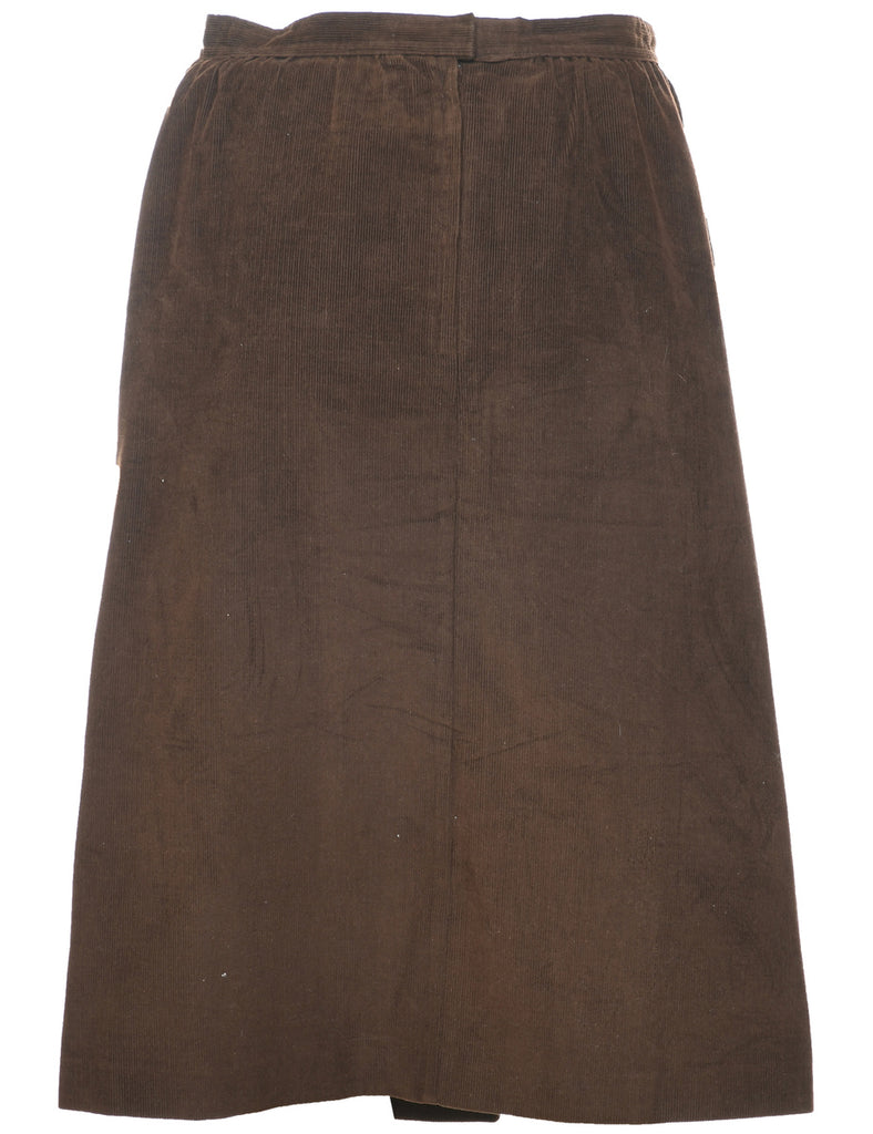Corduroy A-line Skirt - M