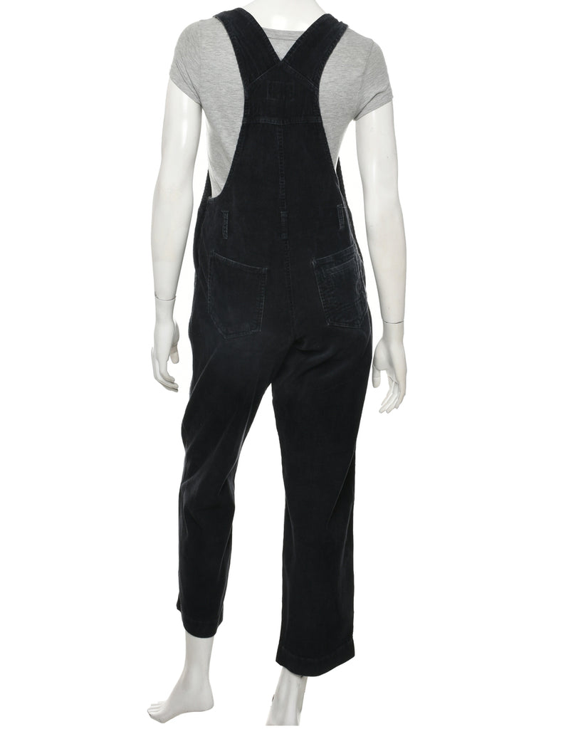 Corduroy Black Dungarees - W30 L28