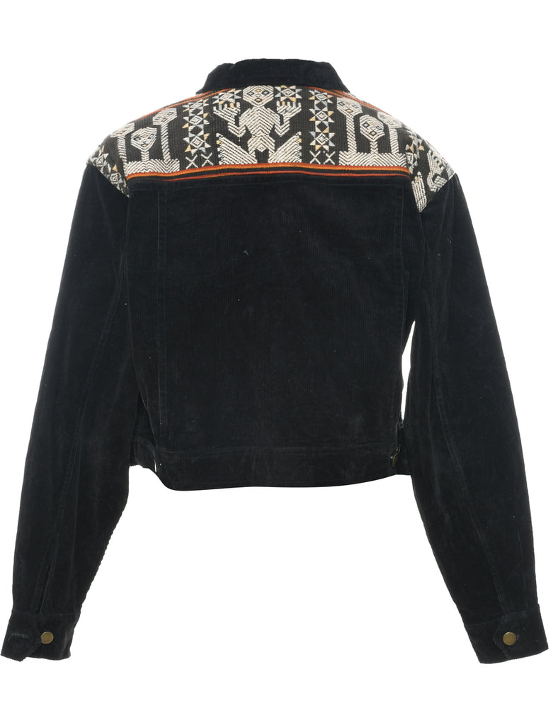 Corduroy Black Jacket - M