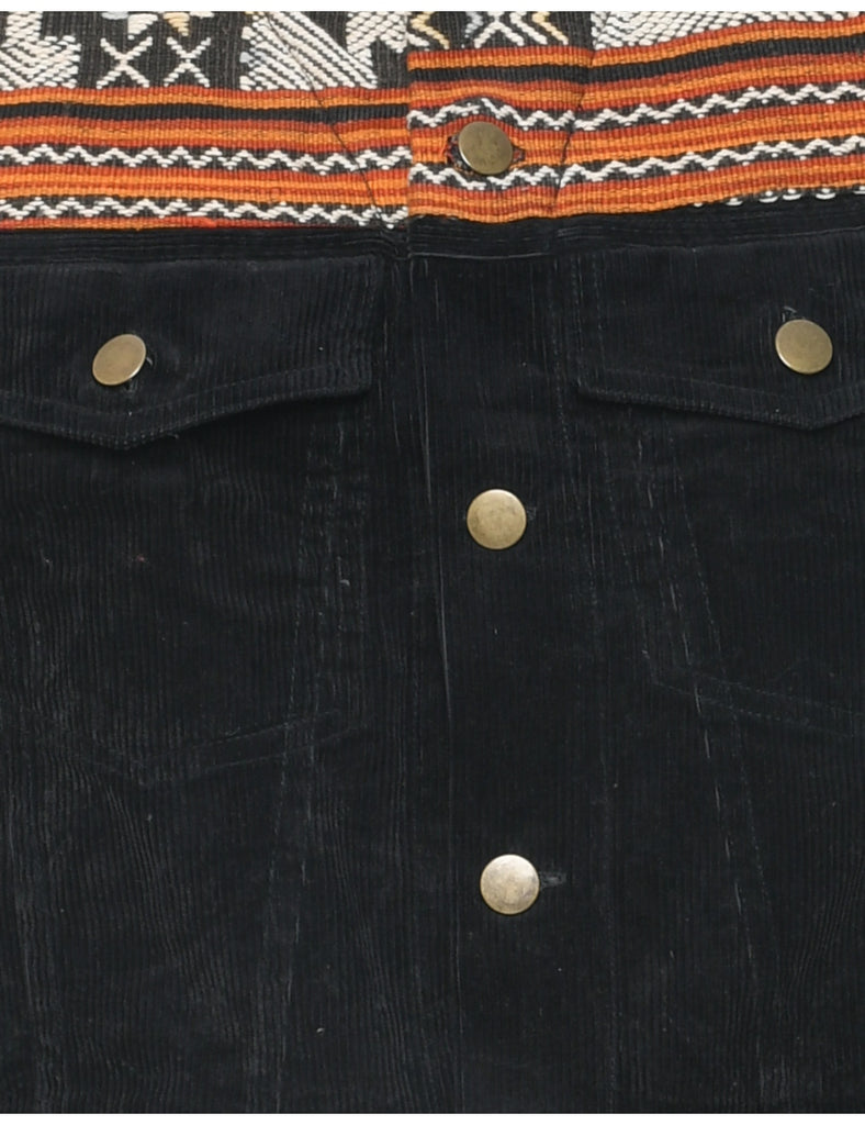 Corduroy Black Jacket - M