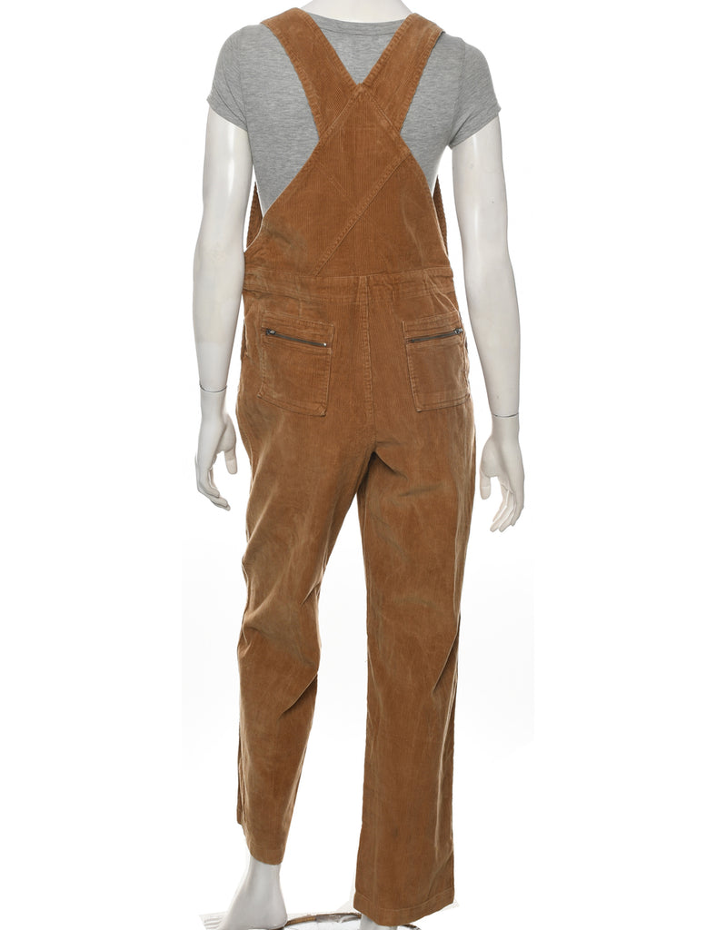 Corduroy Brown Dungarees - W33 L30