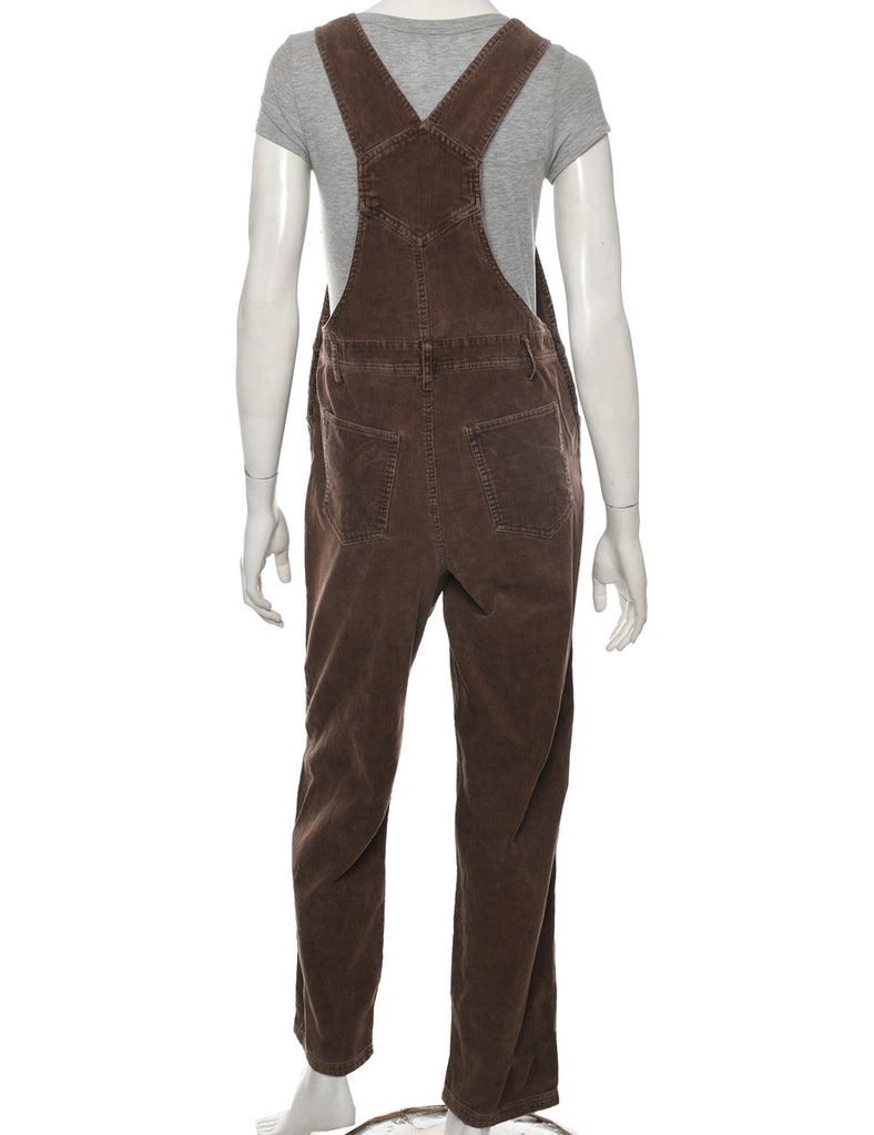 Corduroy Brown Dungarees - W34 L30