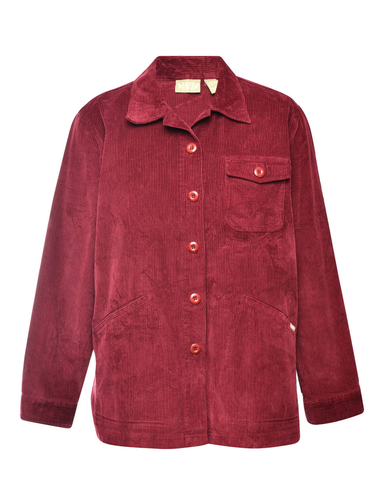 Corduroy Burgundy Shirt - L