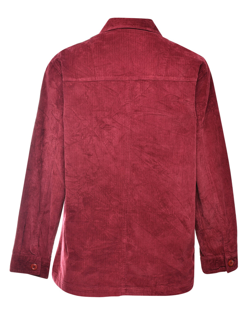 Corduroy Burgundy Shirt - L