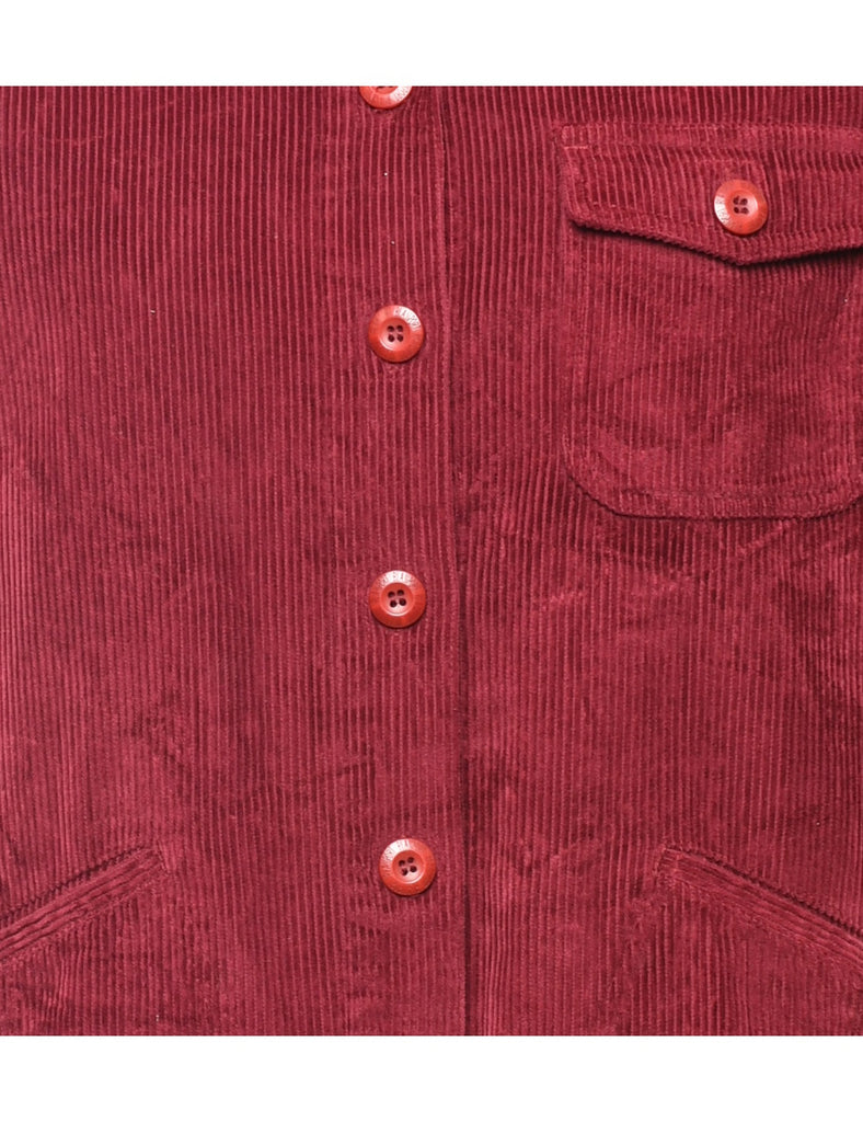 Corduroy Burgundy Shirt - L