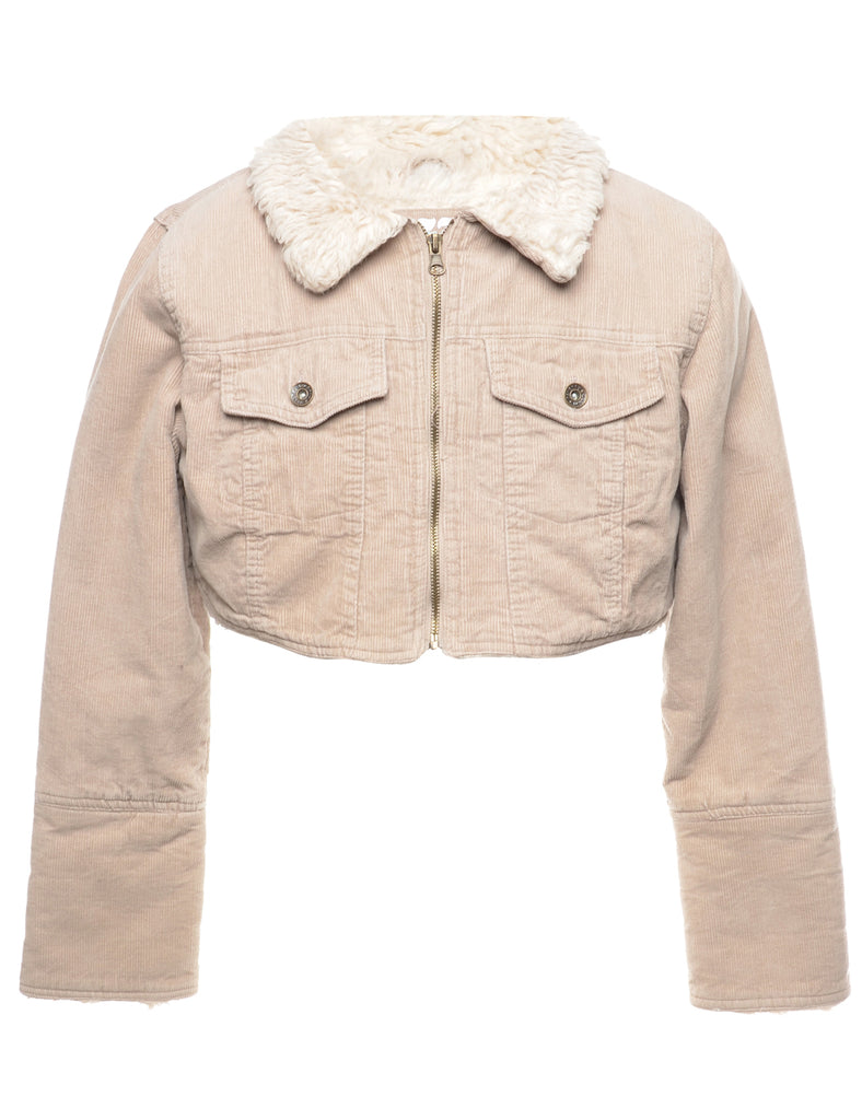 Corduroy Cropped Jacket - M