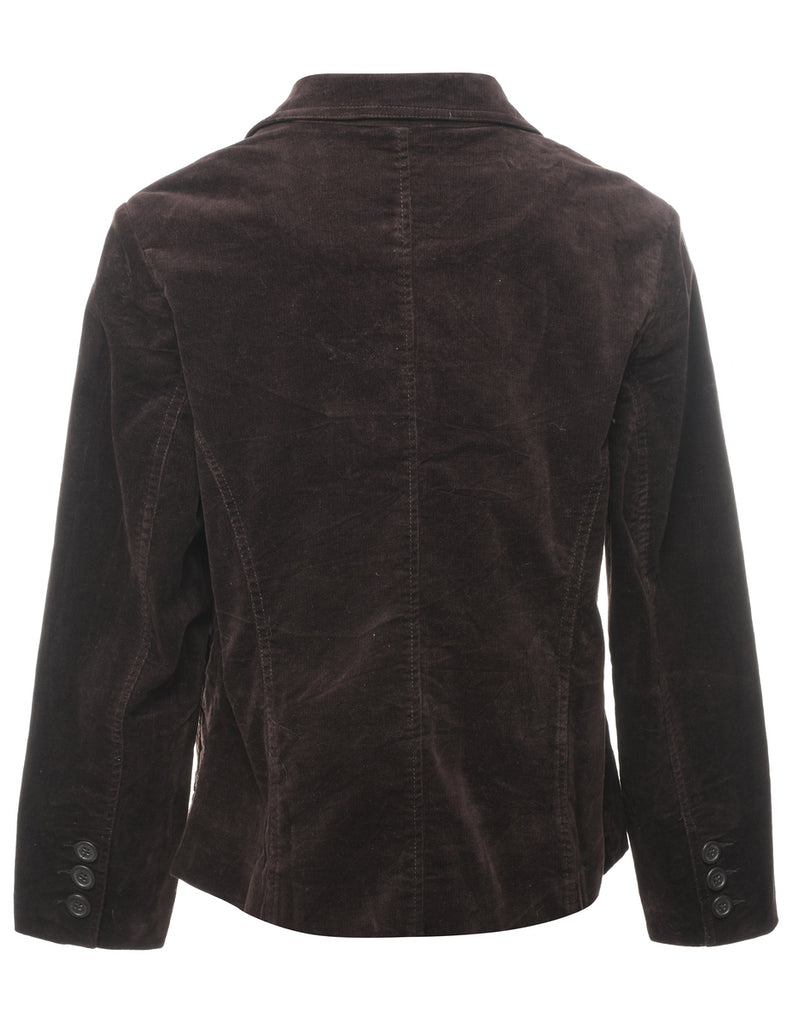 Corduroy Dark Brown Blazer - L