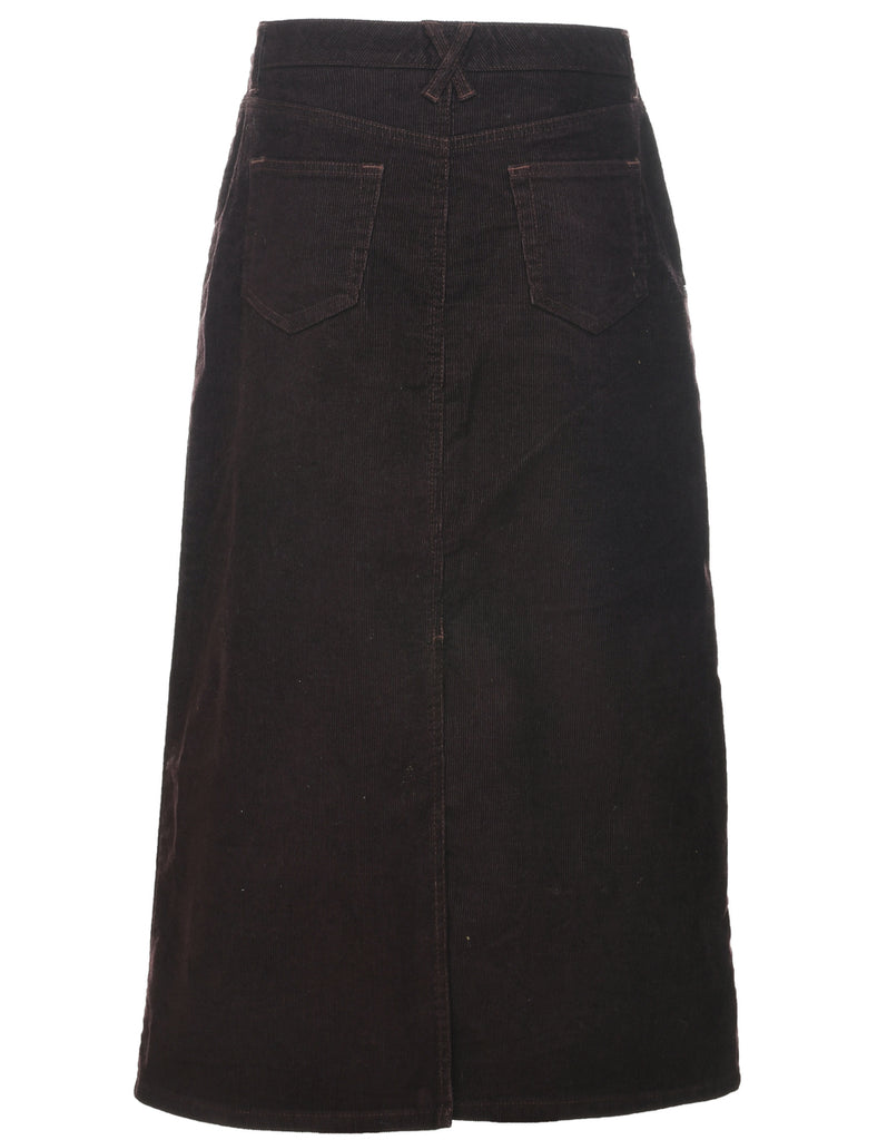 Corduroy Eddie Bauer Midi Skirt - M