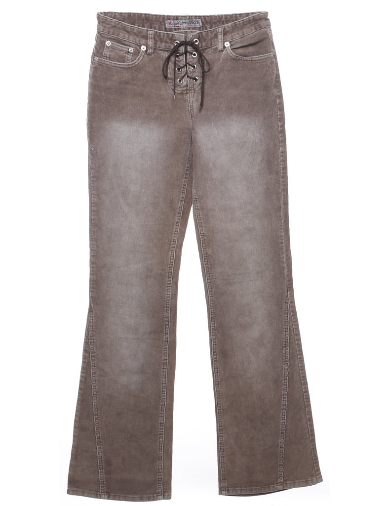 Corduroy Fabric Y2K Trousers - W27 L31