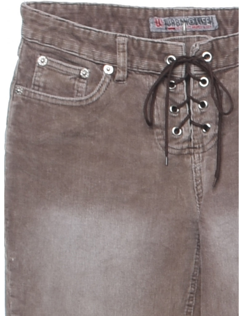 Corduroy Fabric Y2K Trousers - W27 L31