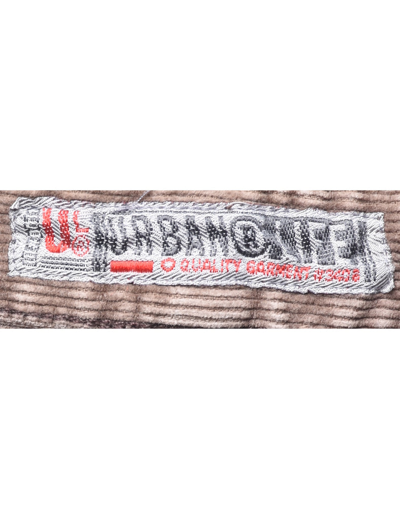 Corduroy Fabric Y2K Trousers - W27 L31