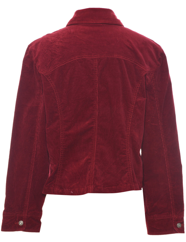Corduroy Maroon Jacket - L
