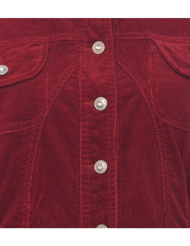Corduroy Maroon Jacket - L