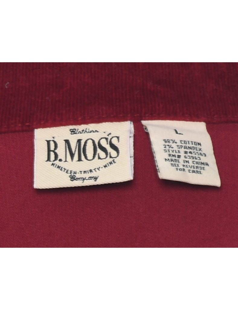 Corduroy Maroon Jacket - L