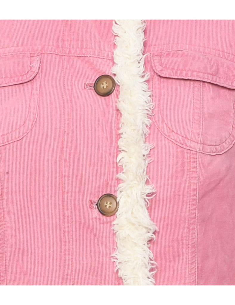 Corduroy Pale Pink Y2K Jacket - S