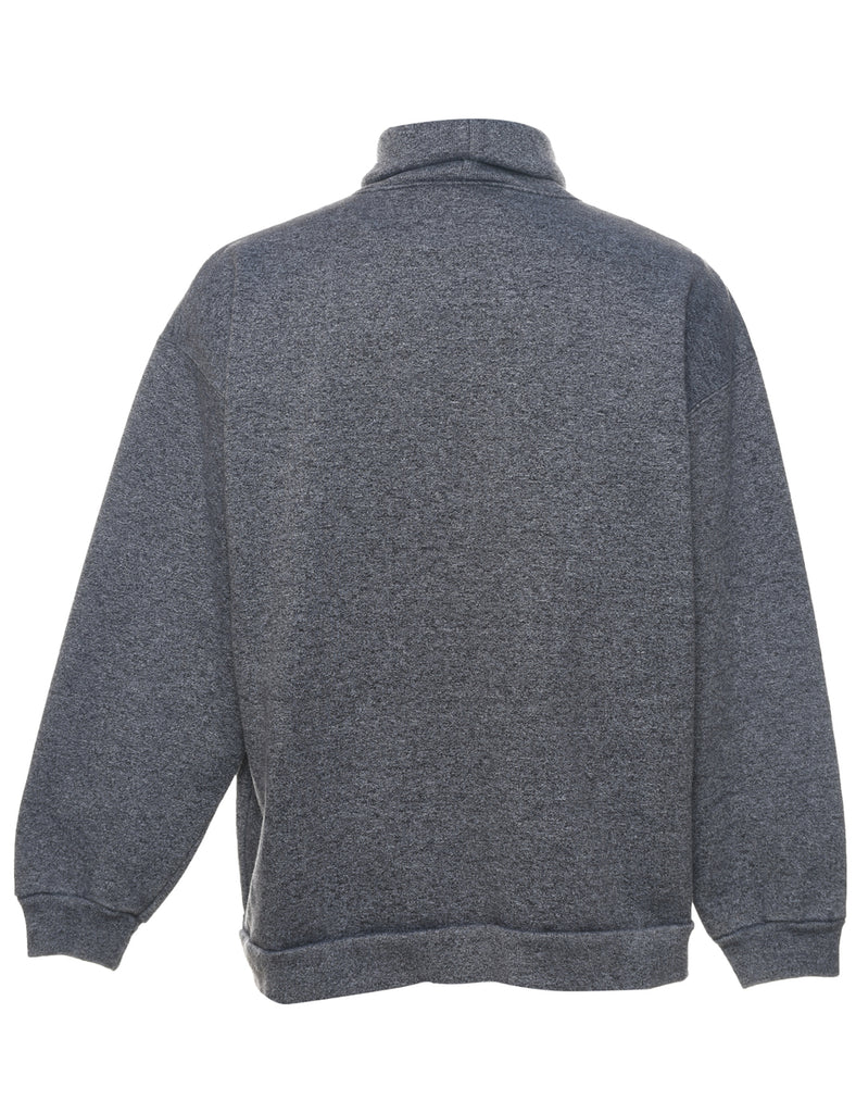 Cotton Ginny Grey Printed Sweatshirt - L