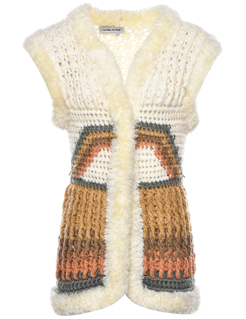 Cream Cardigan - M
