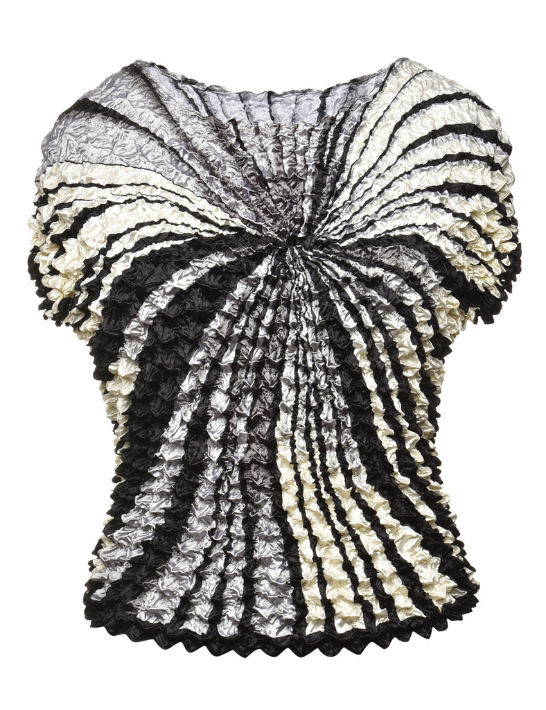 Crinkle Printed Top - S