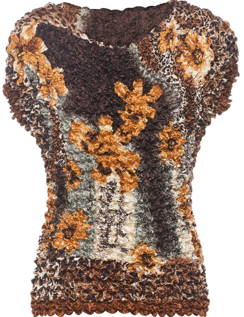 Crinkle Printed Top - M