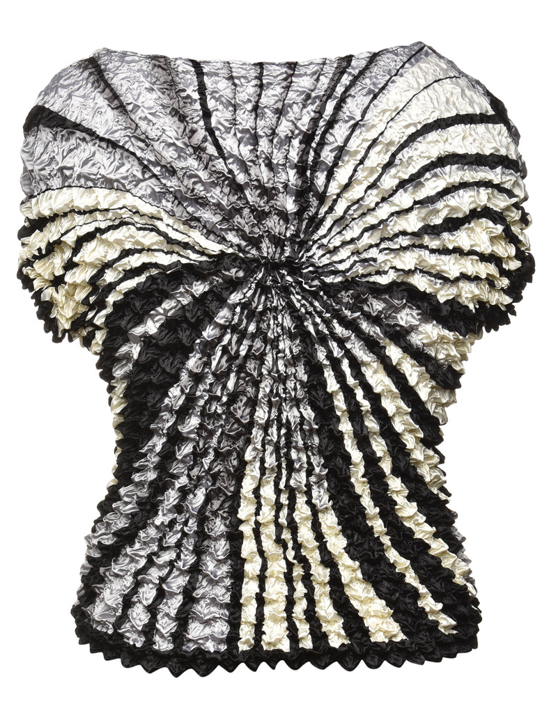 Crinkle Printed Top - S