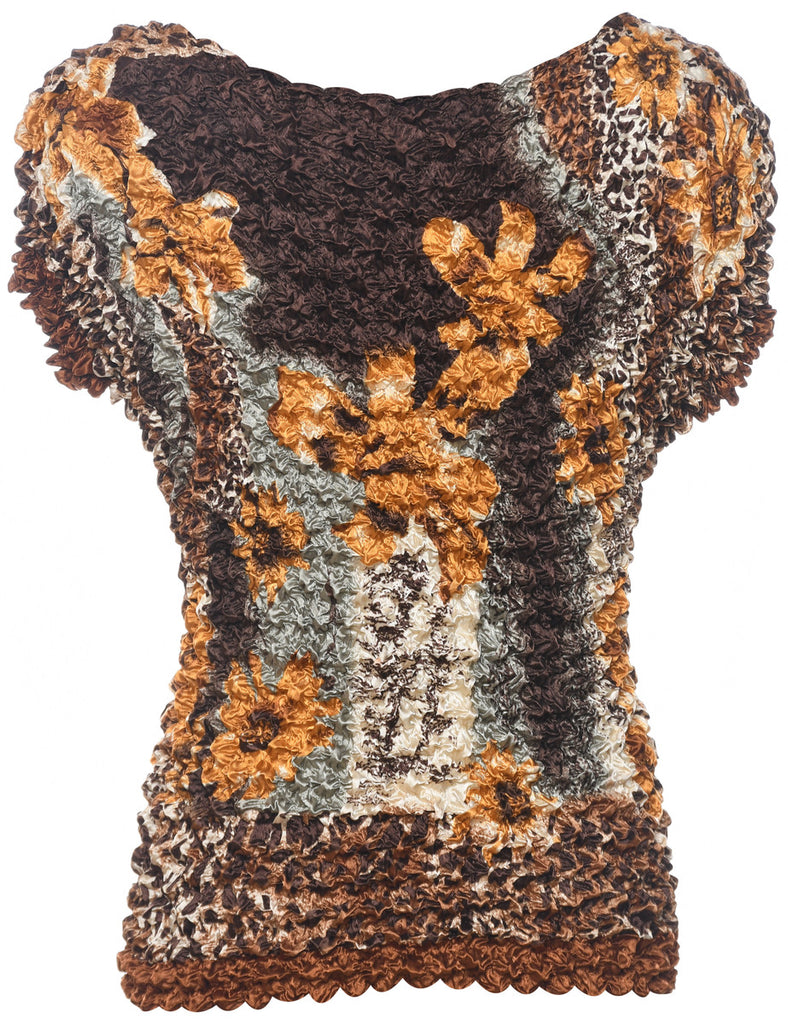 Crinkle Printed Top - M
