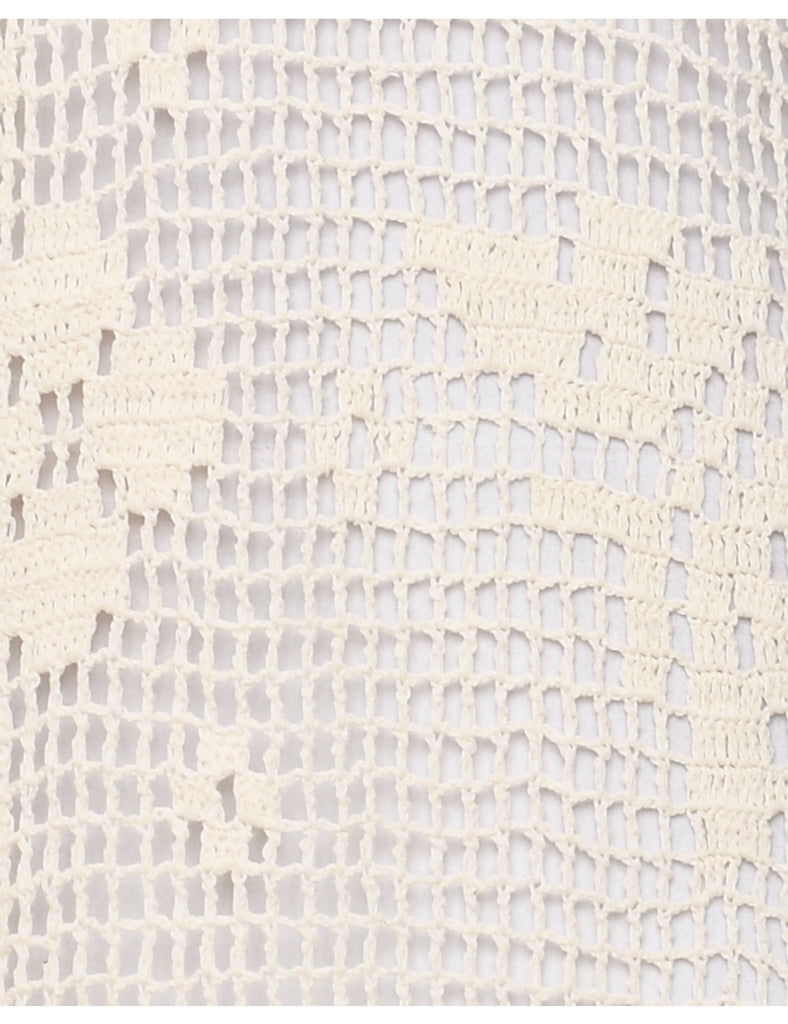 Crochet Jumper Dress - M