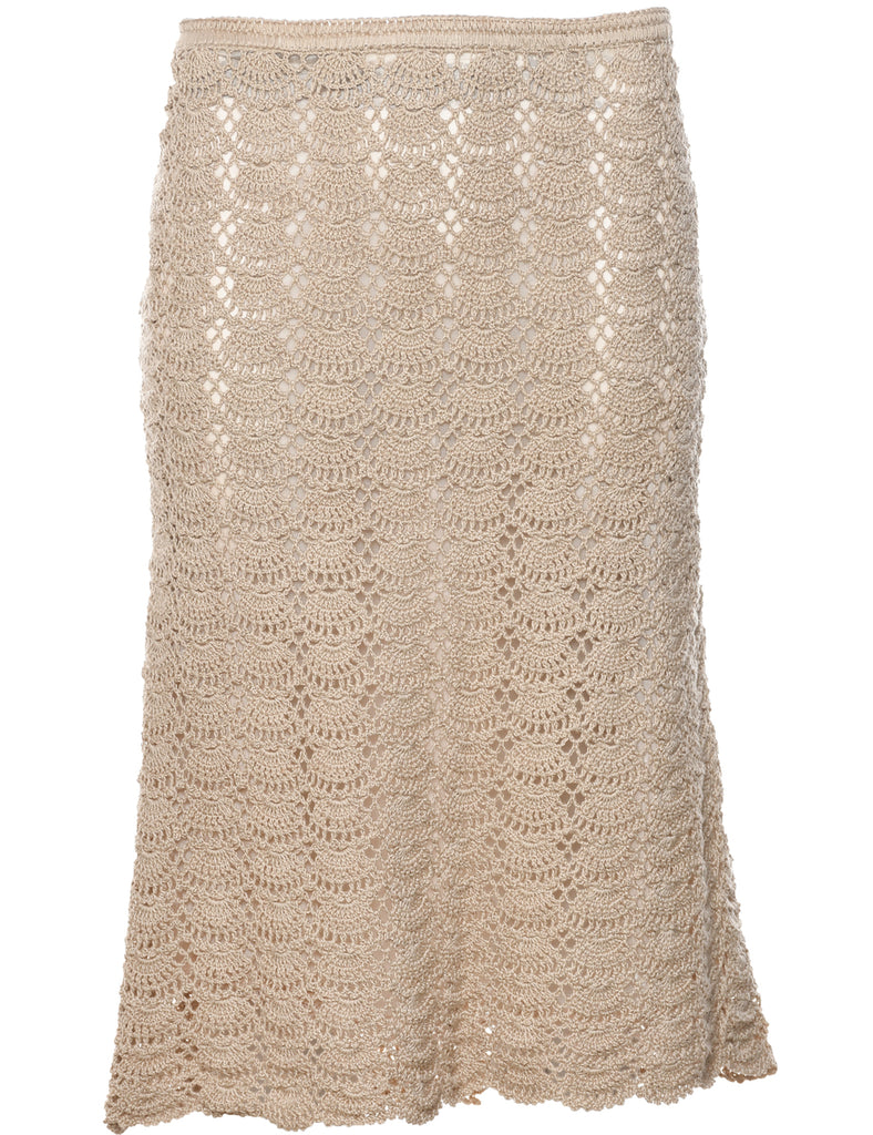 Crochet Y2K Pencil Skirt - S