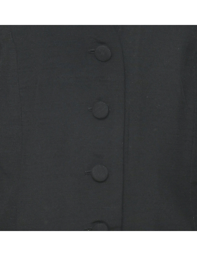 Cropped Black Evening Jacket - M