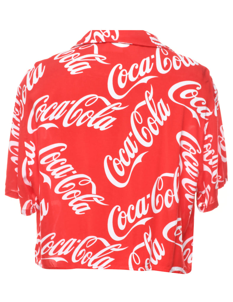 Cropped Coca-Cola Blouse - L