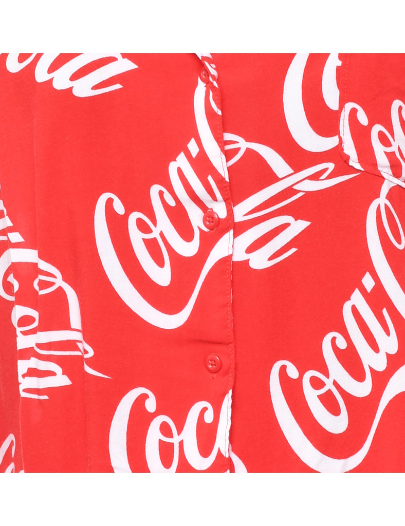 Cropped Coca-Cola Blouse - L