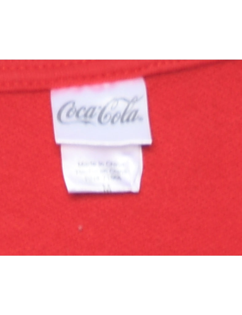 Cropped Coco-Cola Printed Sweatshirt - M