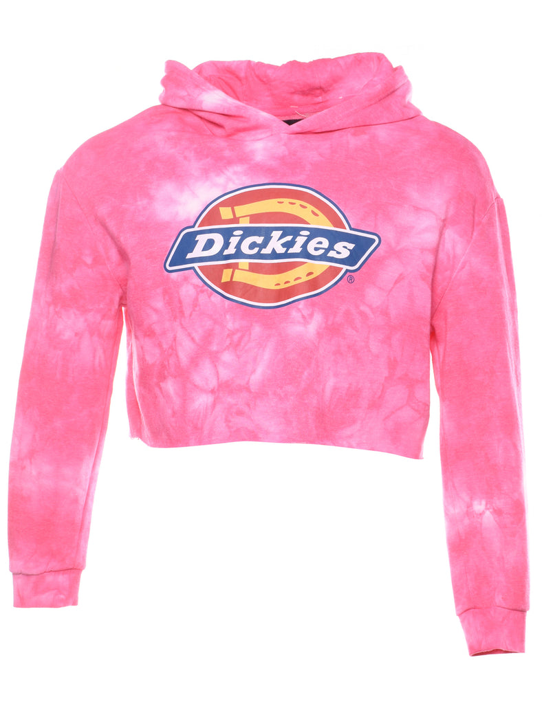 Cropped Dickies Tie-Dye Hoodie - M