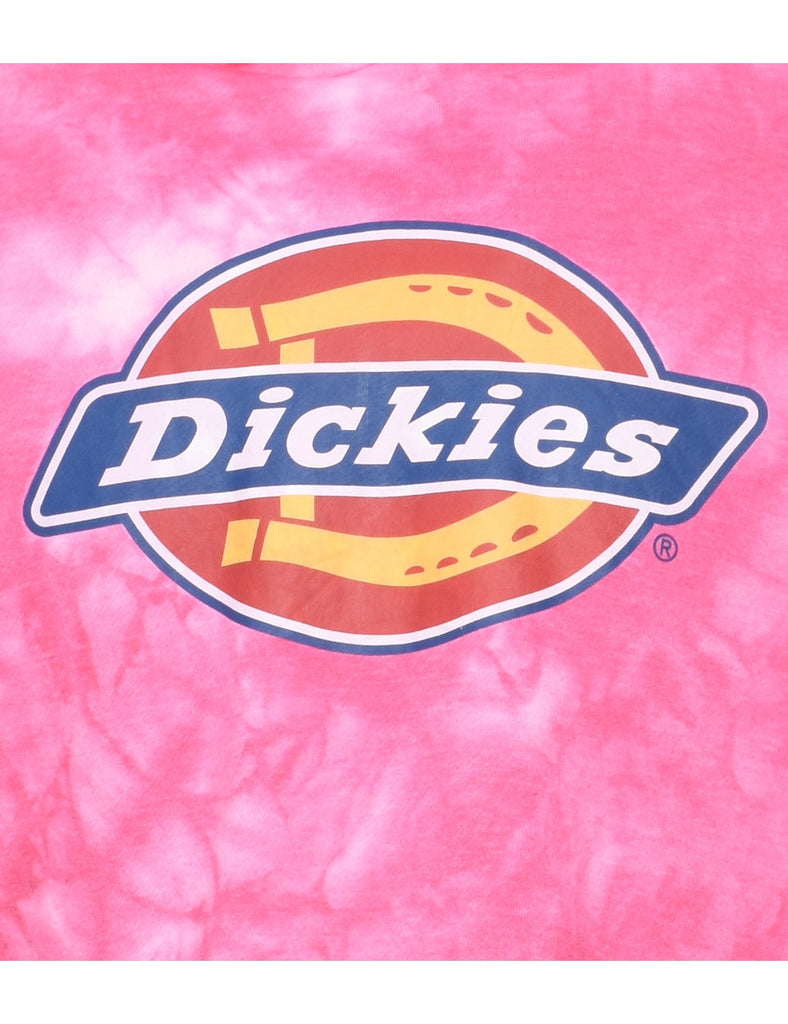 Cropped Dickies Tie-Dye Hoodie - M