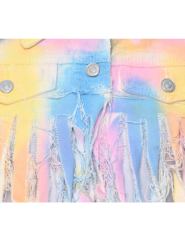 Cropped Fringed Jacket - S