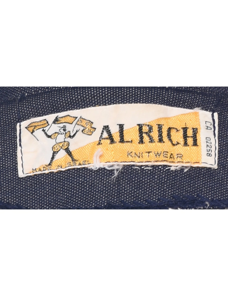 Cropped Navy Jacket - S