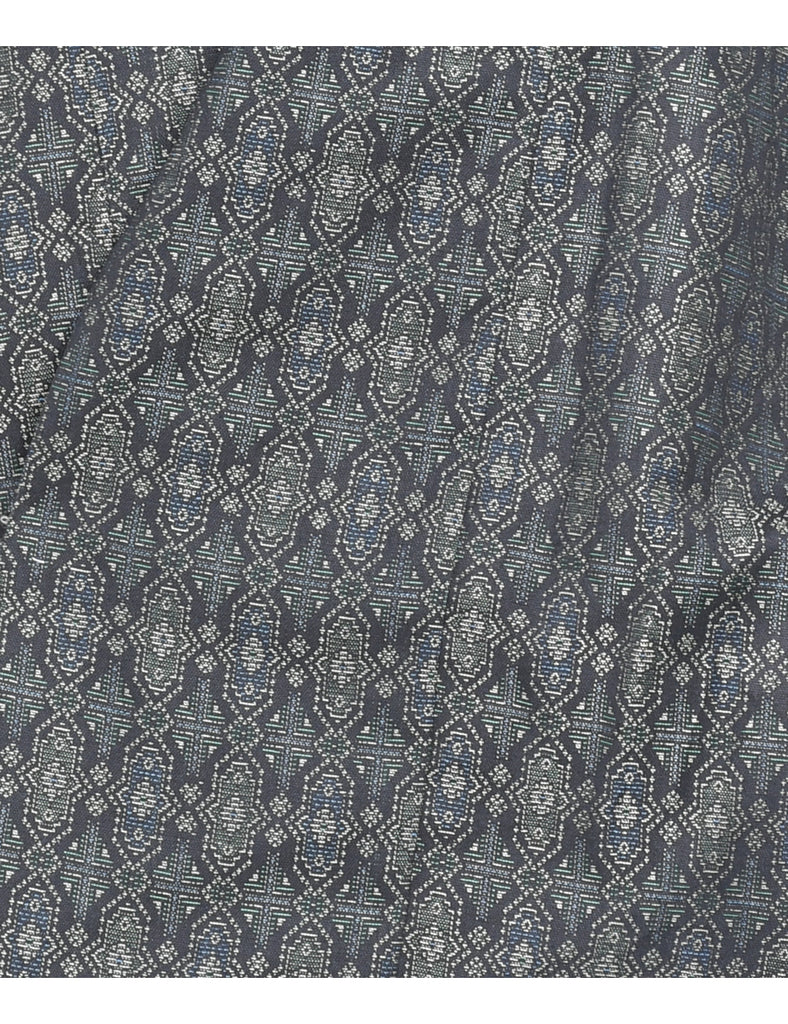 Cropped Pattern Kimono - L