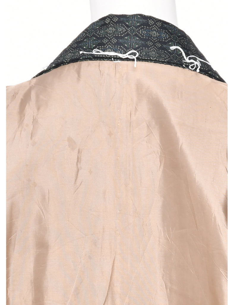 Cropped Pattern Kimono - L