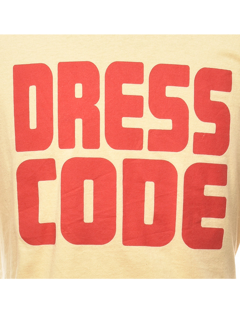 Cropped Printed T-shirt - XL