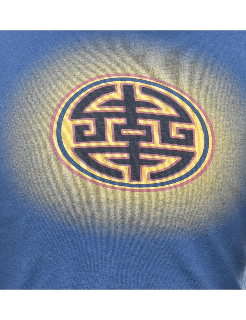 Cropped Printed Y2K T-shirt - M