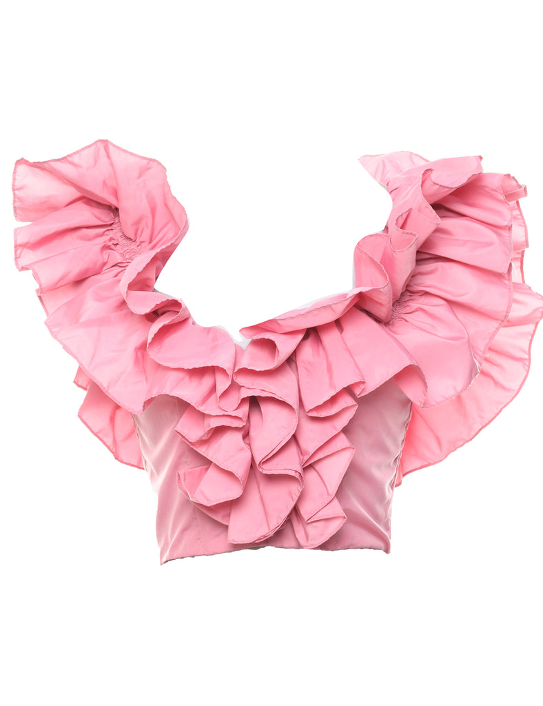 Cropped Ruffle Top - XS