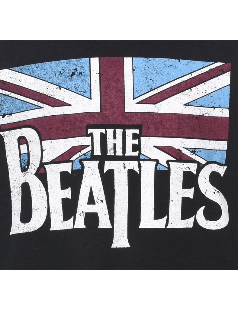 Cropped The Beatles Printed Sweatshirt - L