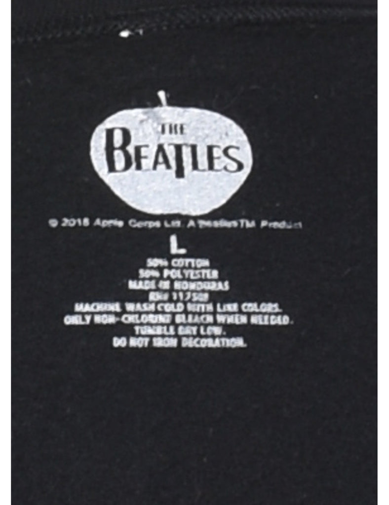 Cropped The Beatles Printed Sweatshirt - L