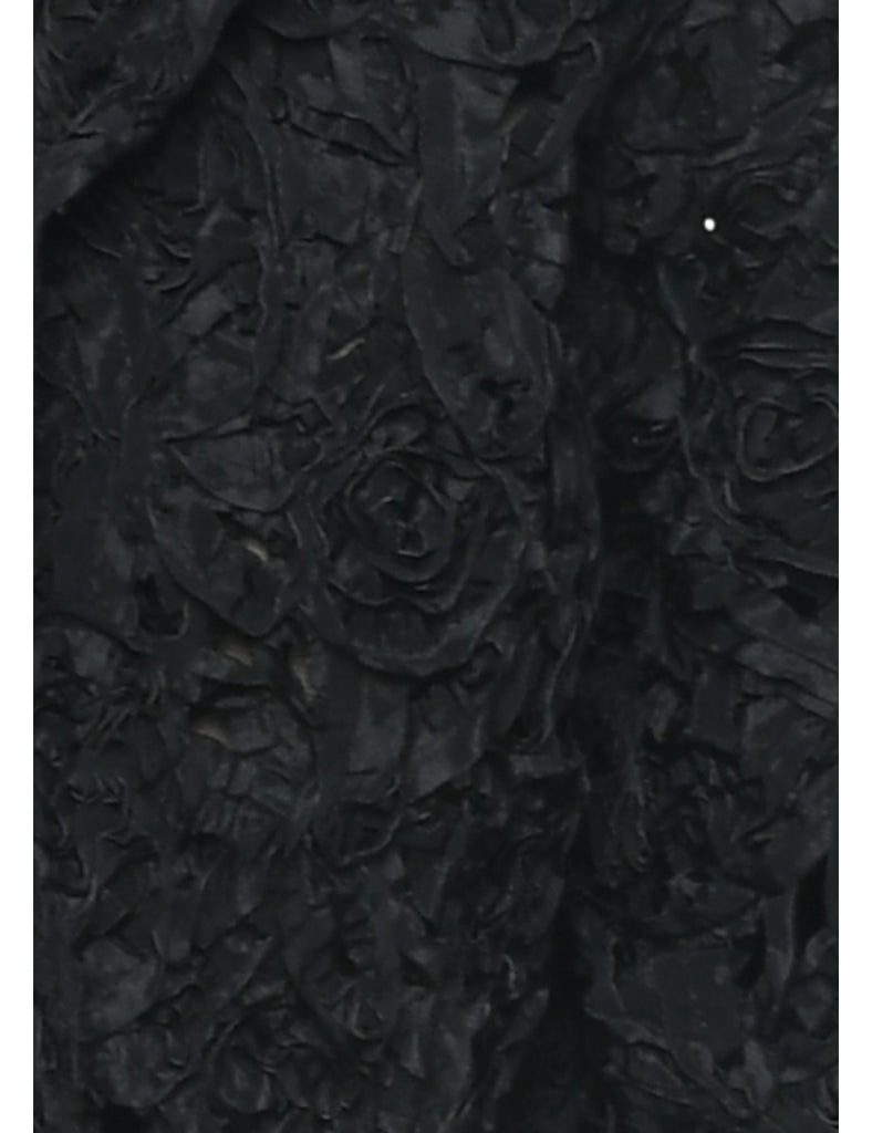 Cropped Y2K Black Jacket - L