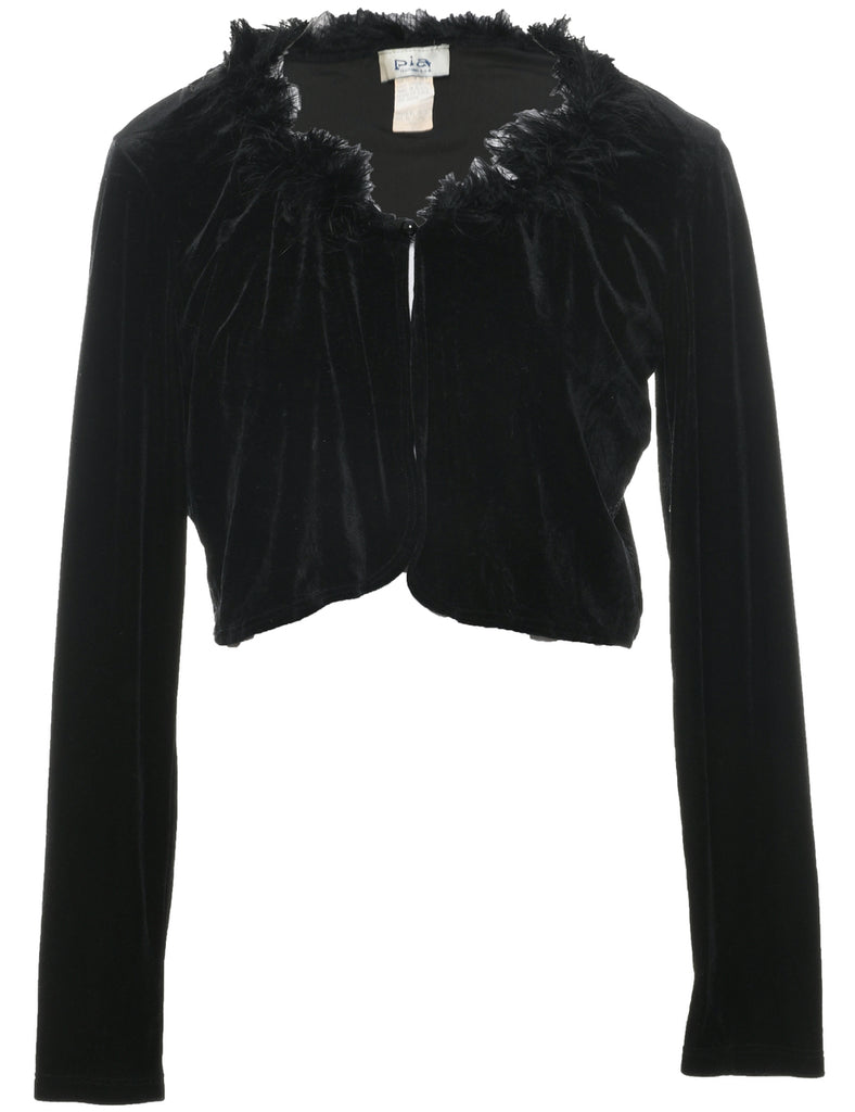 Cropped Y2K Evening Blouse - L