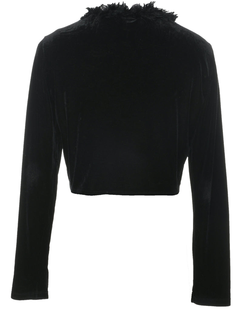 Cropped Y2K Evening Blouse - L