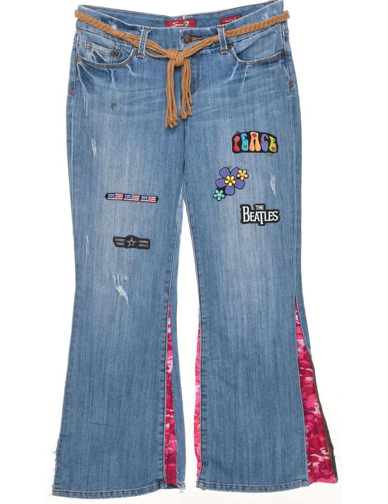 Customised Flared Jeans - W33 L29