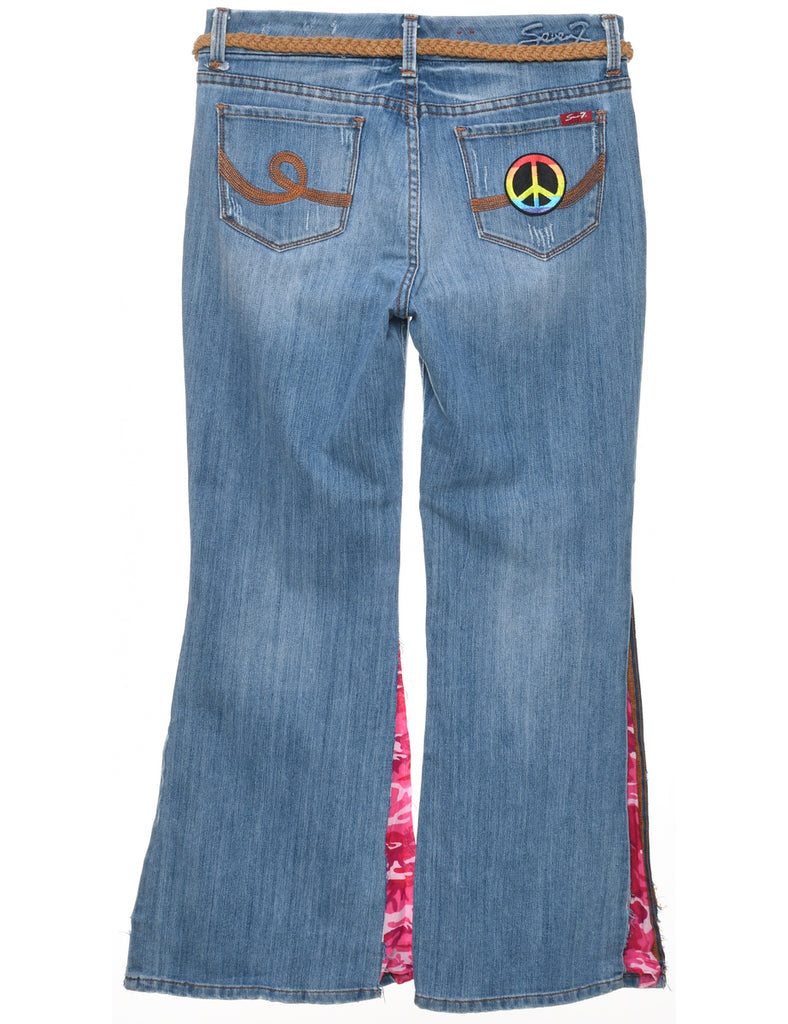 Customised Flared Jeans - W33 L29