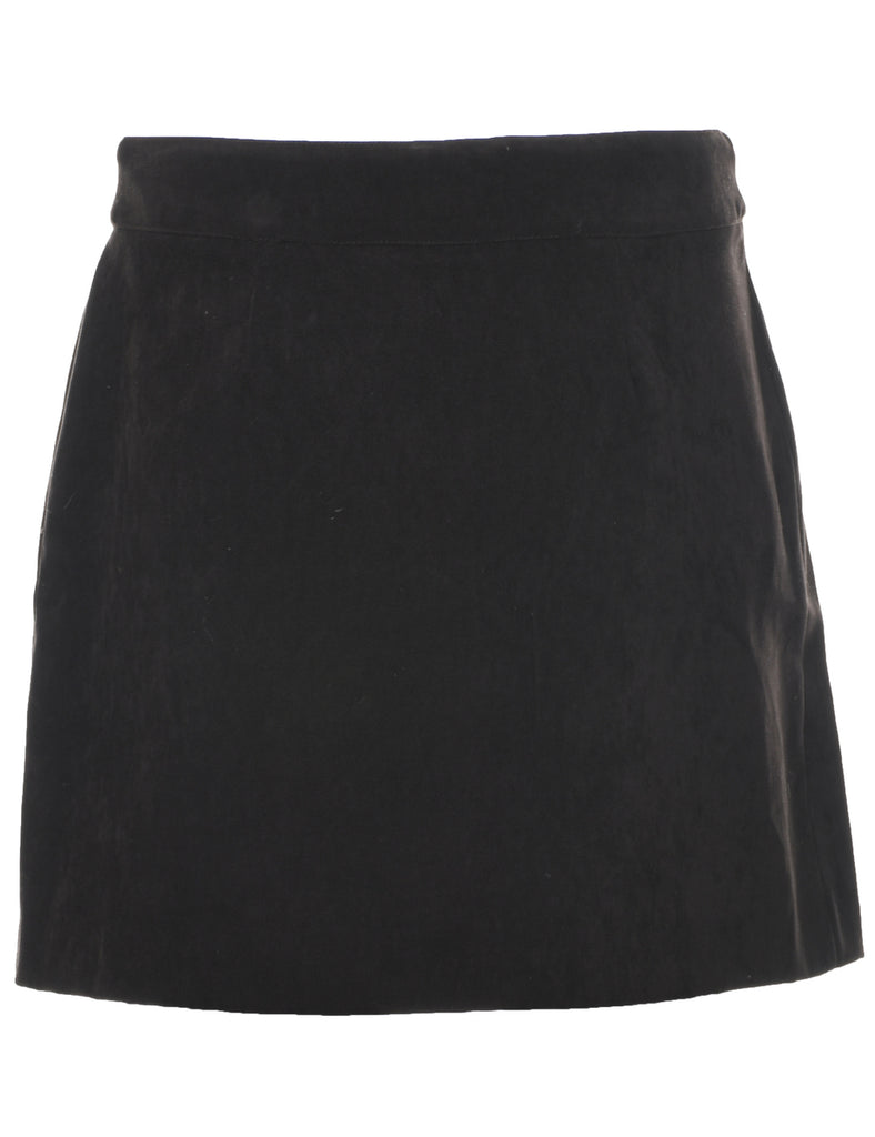 Dark Brown A-line Skirt - M